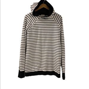 Found Brand Womens Hooded Striped long Sleeve Sweater, Size XL